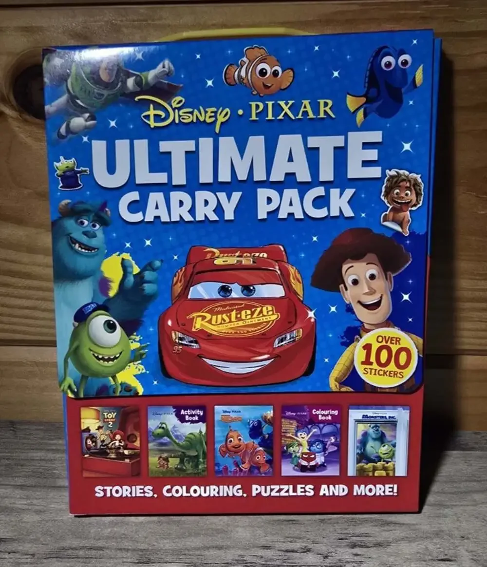 Disney Pixar Cars,Toy Story Ultimate Carry Pack Activity Book Box Set & Stickers